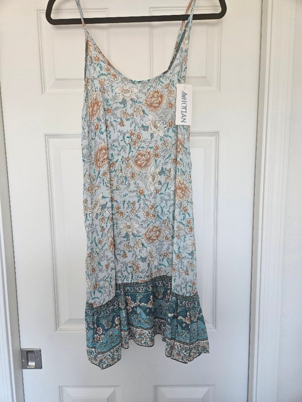 Boho Floral Slip Dress - large